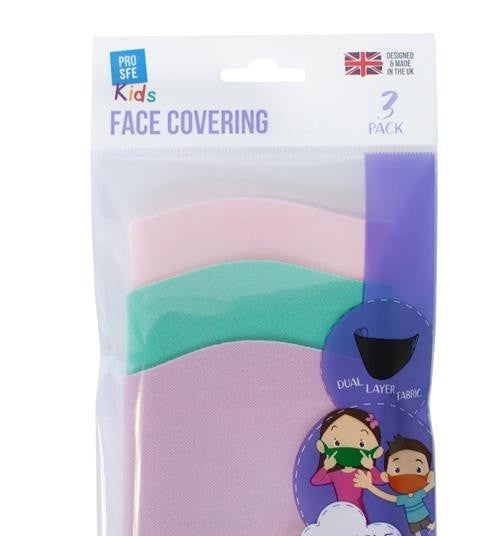 Pro Safe Kids Reuse Face Mask Pack 3