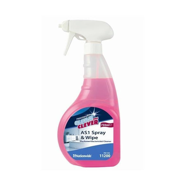 NW AS1 Spray&Wipe Bact Surface Cleaner 750Ml Case 6