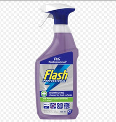 Flash Prof Disinfecting Cleaner For Food Surface Spray 750ml Case 6