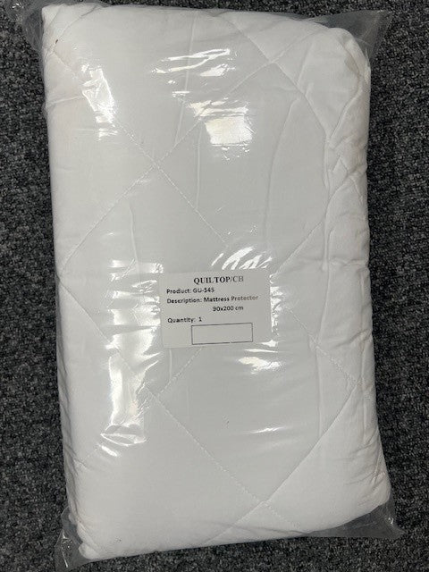 Mattress Protector White 90 x 200cm