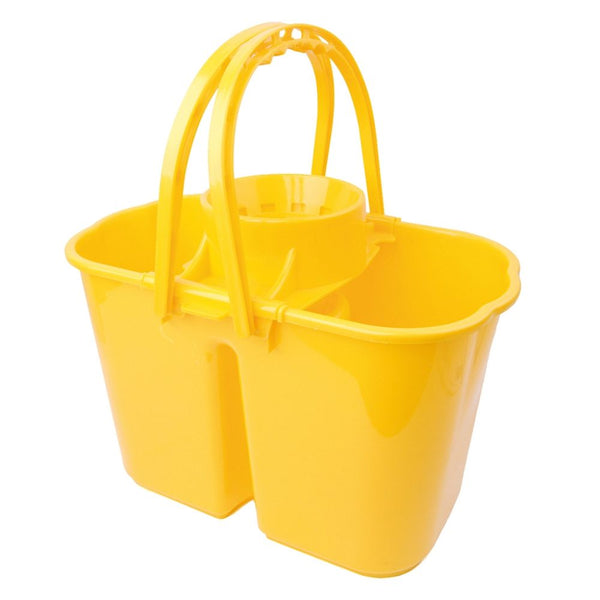 RS Mop Bucket Duo Plus Wringer Yellow 16Ltr