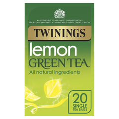 Twinings Green Tea Bags With Lemon Pack 20