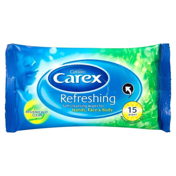 Carex Wipes Pocket Pack 15