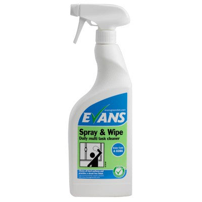 Evans Spray & Wipe 750Ml Case 6