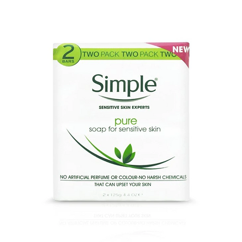 Simple Pure Soap 125G Twin