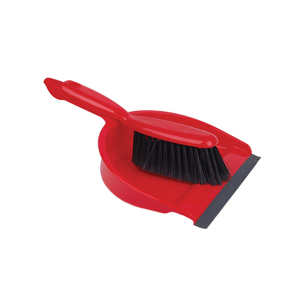 RS Dustpan And Soft Brush Set Red