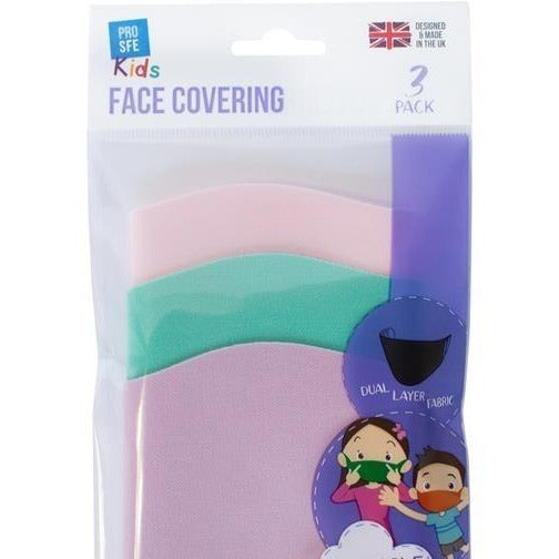 Pro Safe Kids Reuse Face Mask Pack 3