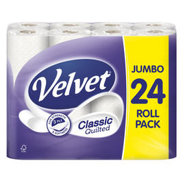 Velvet Classic Quilted 24 Roll