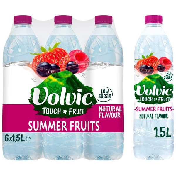 Volvic Touch Of Fruit Summer Fruits 1.5Ltr Case 6