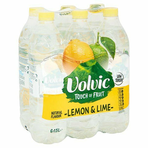 Volvic Touch Of Fruit Lemon&Lime 1.5Ltr Case 6
